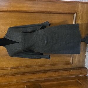 Connected Apparel Dark Gray Long Sleeve Dress Size M